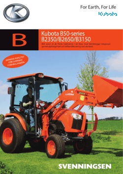B Kubota B50-series B2350/B2650/B3150