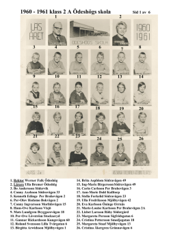 1960 - 1961 klass 2 A Ödeshögs skola