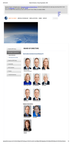 2015-04-29 Board of directors | Group Organization | SSC data:text