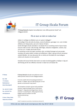 IT Group iScala Forum