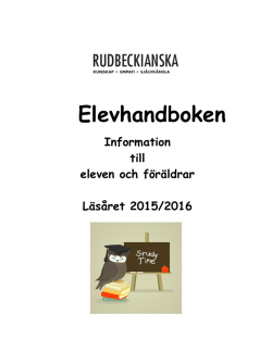 Elevhandboken 2015/2016