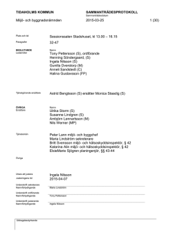 Miljö- och byggnadsnämnden 2015-03-25