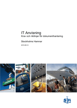 IT Anvisning - Stockholms Hamnar