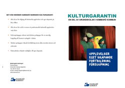 Kulturgaranti-folder 2015