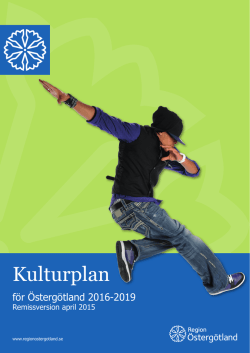 Kulturplan - Region Östergötland