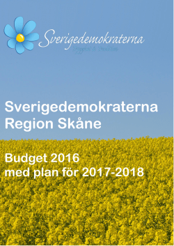 Sverigedemokraterna Region Skåne