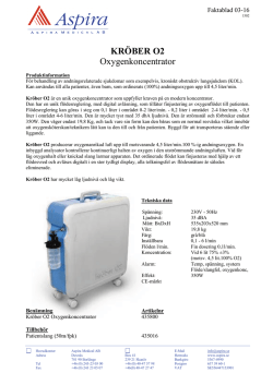 KRÖBER O2 Oxygenkoncentrator