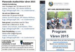 Program Våren 2015