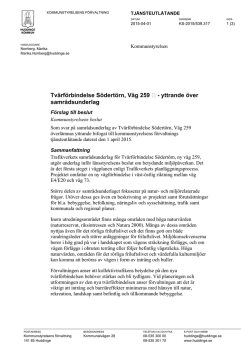Tv&auml;rf&ouml;rbindelse S&ouml;dert&ouml;rn, V&auml;g 259