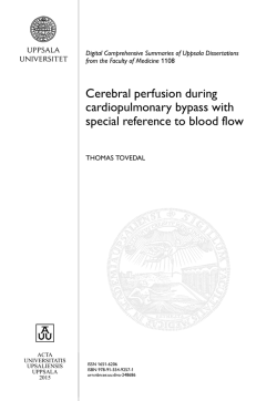 Cerebral perfusion during cardiopulmonary bypass with special