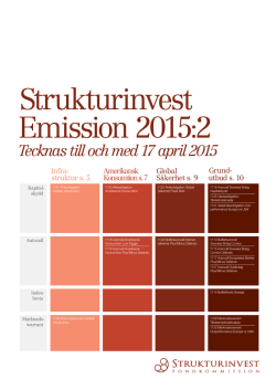 Strukturinvest Emission 2015:2