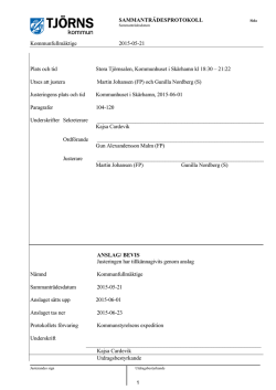 21 - Tjörns kommun