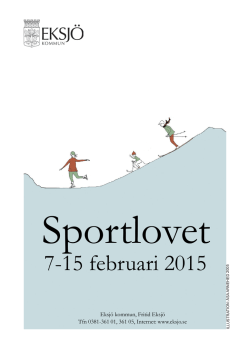 Sportlovsprogrammet 2015