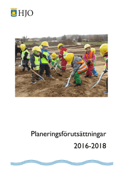 Planeringsförutsättningar 2016-2018
