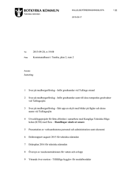 Tekniska nämnden 2015-09-28