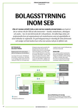 Bolagsstyrningsrapport 2014