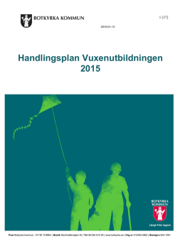 Handlingsplan vux 2015