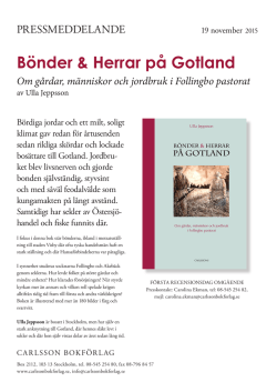Bönder & Herrar på Gotland