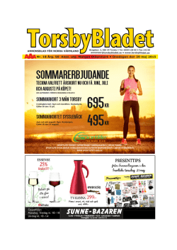 695 495KR - Torsbybladet