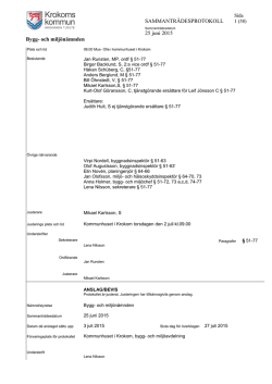 Plats och tid - Krokoms kommun