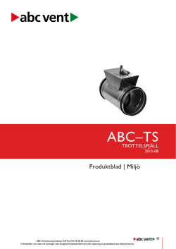 ABC–TS - ABC Ventilationsprodukter AB
