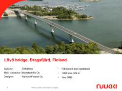 Ruukki Bridge References