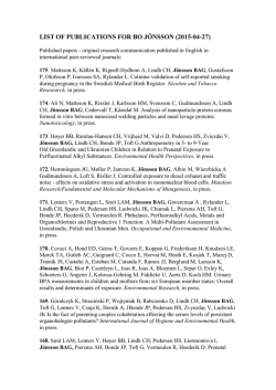 LIST OF PUBLICATIONS