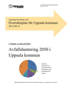 Avfallshantering 2050 i Uppsala kommun
