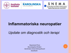Inflammatoriska neuropatier