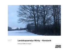 Landskapsanalys Mörby - Hanstavik