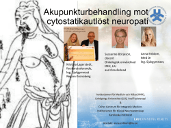 Akupunktur mot cytostatikautlöst neuropati