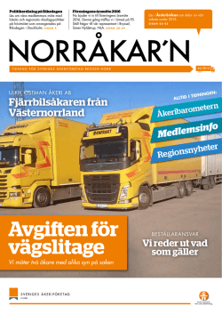 Norråkarn nr4_2015 - Sveriges Åkeriföretag