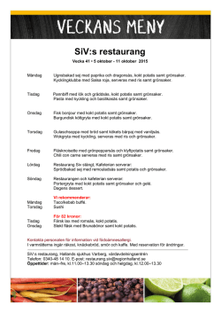 SiV:s restaurang