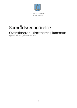 Samrådsredogörelse