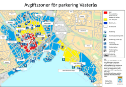 Avgiftszoner för parkering Västerås