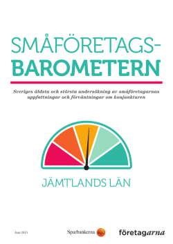 Småföretagsbarometern Jämtland