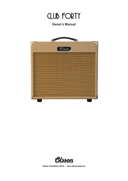CLUB FORTY - Olsson Amps
