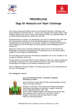 Press release Viper Challenge SV