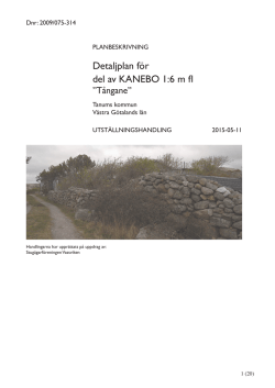 Detaljplan för del av KANEBO 1:6 m fl