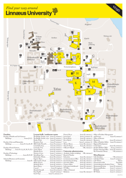 Find your way around Linnéuniversitetet Växjö