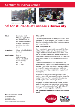 Sfi for students at Linneus