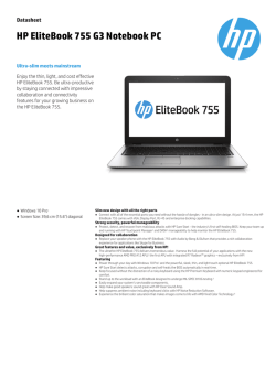 HP EliteBook 755 G3 Notebook PC