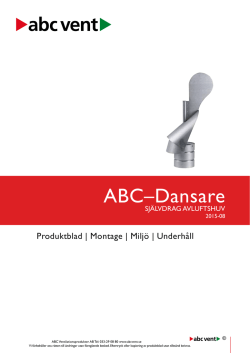 ABC–Dansare - ABC Ventilationsprodukter AB