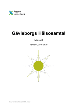Manual - Region Gävleborg