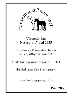 resultat - Skaraborgs Ponny Avel