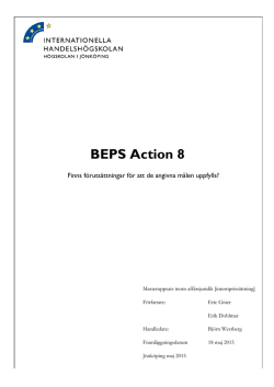BEPS Action 8