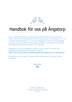 Handbok för oss på Ängstorp-2014_v8