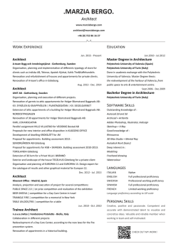 CV in PDF - Marzia Bergo