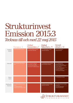 Strukturinvest Emission 2015:3