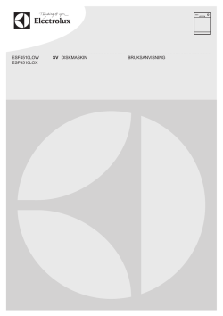 esf4510low esf4510lox sv diskmaskin bruksanvisning